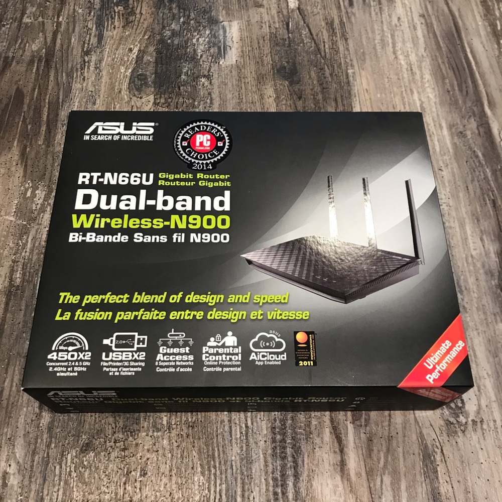 ASUS RT-N66U Dual-band Wireless N900 Gigabit Router